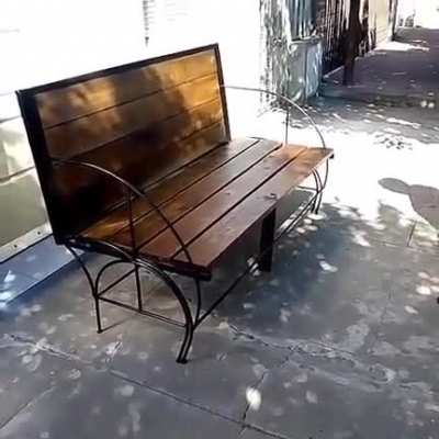 Transformable bench and table
