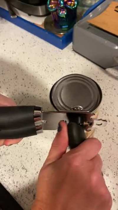 Thought the can felt a little light as I was preparing dinner tonight...