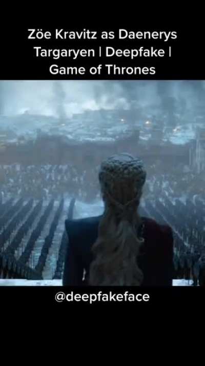 Zoë Kravitz as Daenerys Targaryen | Deepfake | Game of Thrones (2011)