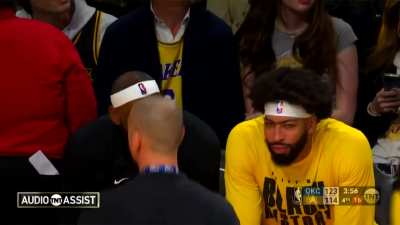 [Highlight] Lebron and AD share a wholesome moment after Lebron breaks the all time scoring record; "I love you. That's all I want you to know."