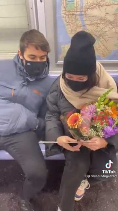 Painting strangers on Valentine’s Day??
