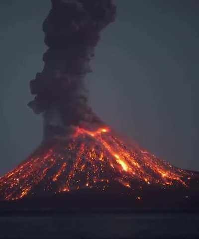? Volcano At Night