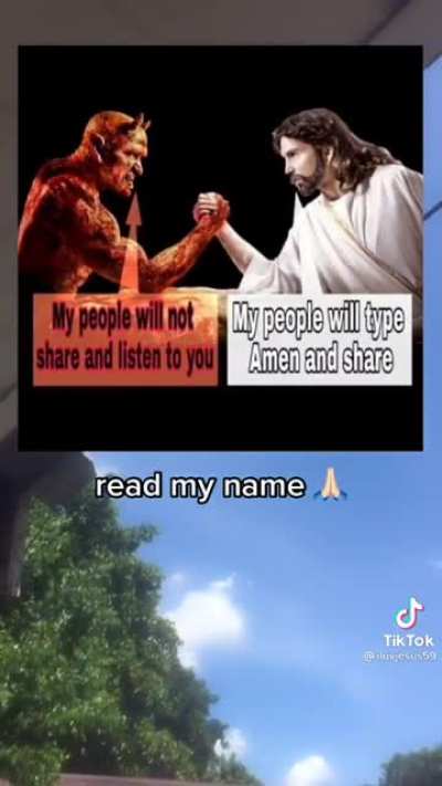 Type amen and repost if you love God? (post is comming from a christian myself btw lmao)