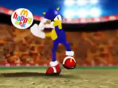 a Sonic the Hedgehog Happy Meal ad made in Pakistan