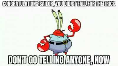 Lol you fell for it