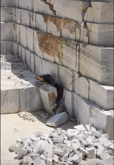 A Cracked Brick Falling Over