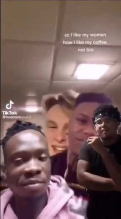 The girl cringe, the 3 dude chad