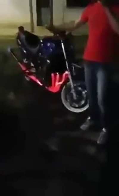 Revving bike