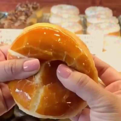 A "Crème Brûlée Doughnut".