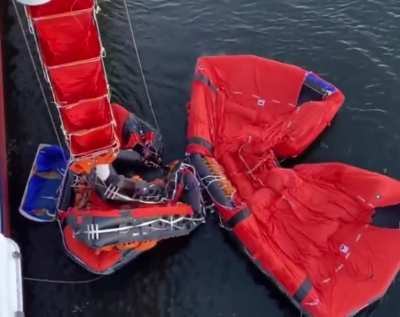 A new Deployable Life raft with a Tunnel to slide in, could save many lives.