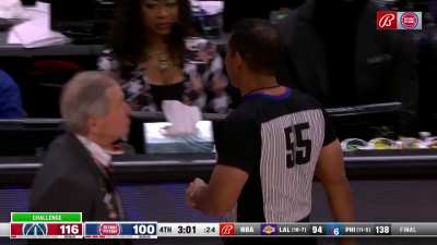 [Highlight] Bill Kennedy overturns the defensive foul call on Daniel Gafford to a Jalen Duren offensive foul call due to "Clear and conclusive evidence".