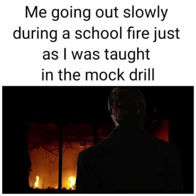 So students, "just don't panic"