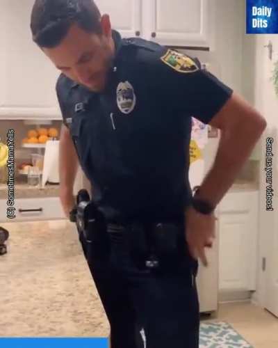 Cop has a "code brown" situation??