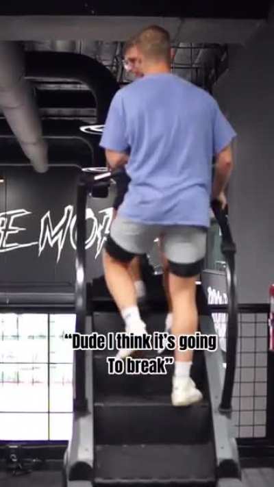Working out at the gym ?
