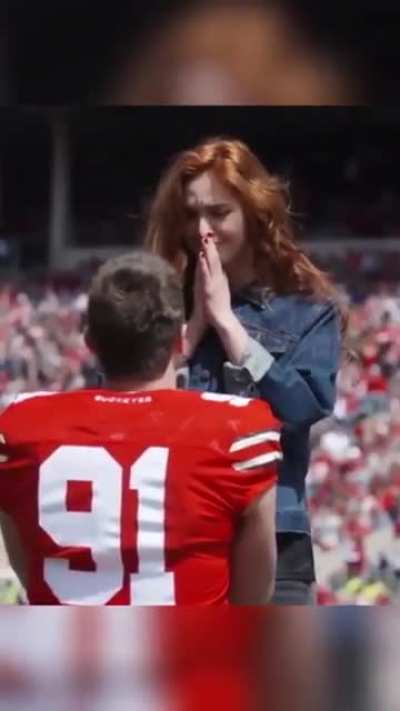 One of the best proposals in sports ?❤️