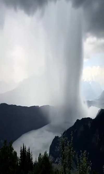 ? A Microburst at Lake Millstatt in Austria ?