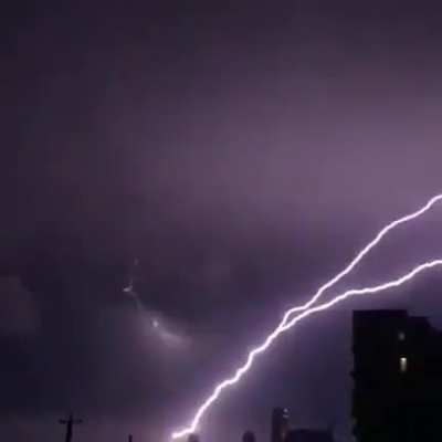 ?Spectacular lightning fills the sky over Burleigh Heads, Australia. Credit: haydenmilne/IG