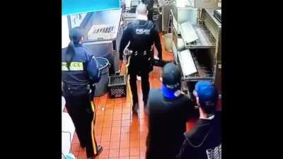 [Canada] Dine-and-dasher crashes through ceiling in front of police, after attempted escape from restroom