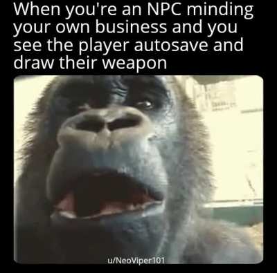 *Chuckles* I'm in danger.