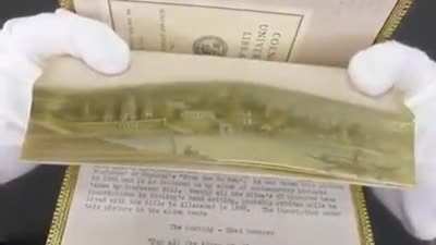Painting on a side of a Book