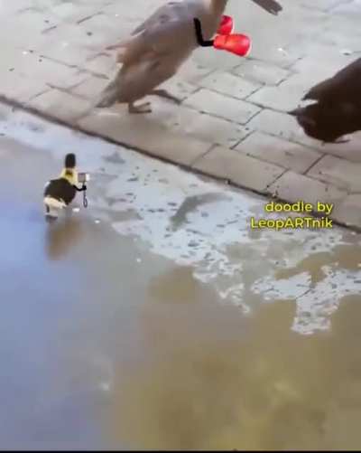 This is why you never mess with the little guy! Some people have to learn the hard way.