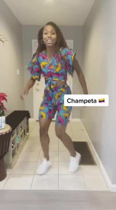 Dancer shows the various footwork styles from the African Diaspora