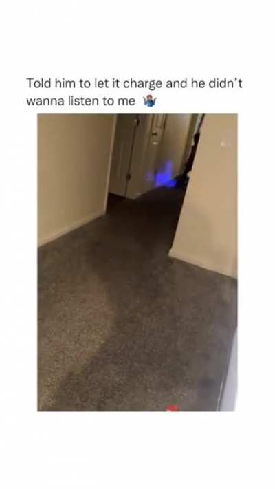 Kid in hoverboard