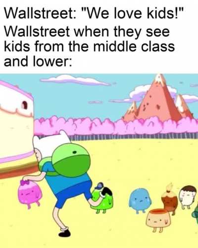 Wallstreet, bad. Common people together, good.