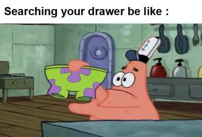 Can never find anything in there