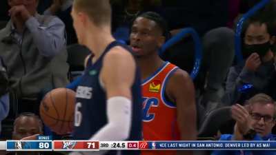 [Highlight] Shai Gilgeous-Alexander rejects Porziņģis at the rim