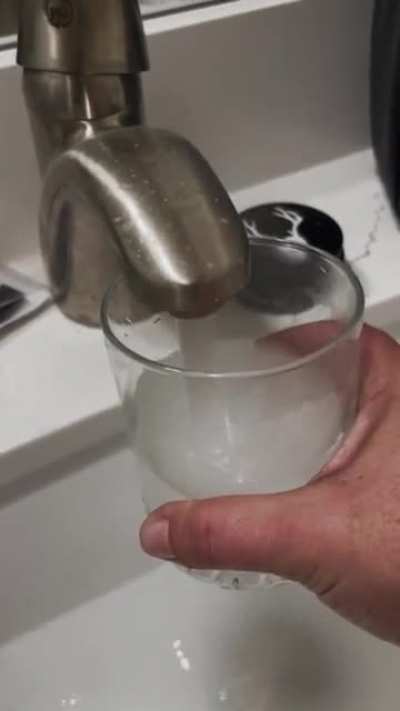 I’ve been assured this is perfectly fine, no need to worry. It smells like chemicals and chlorine and the stench getting stronger every day. I just wanna brush my teeth. Can you imagine drinking it?