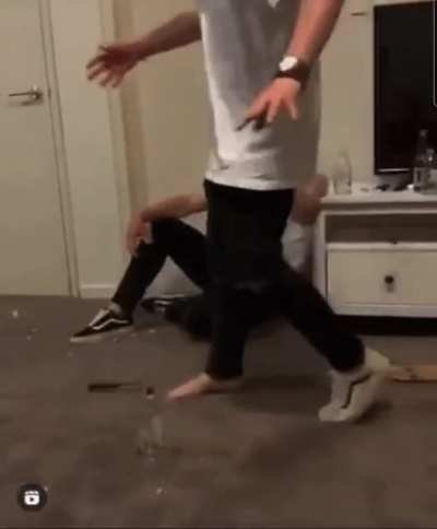 Kicking a knife