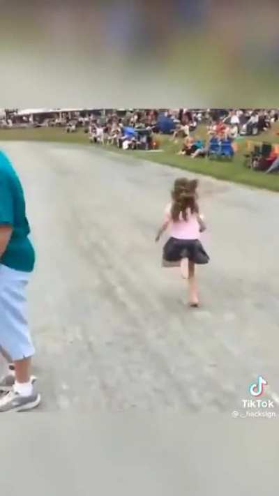 She just ran past my house