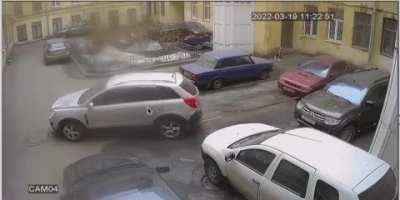 Russians parking their cars