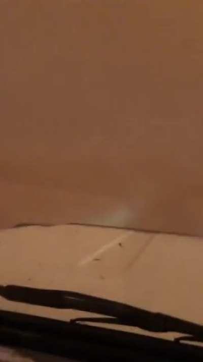 ? What it looks like driving through a sand storm