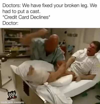 Let’s break a leg again.