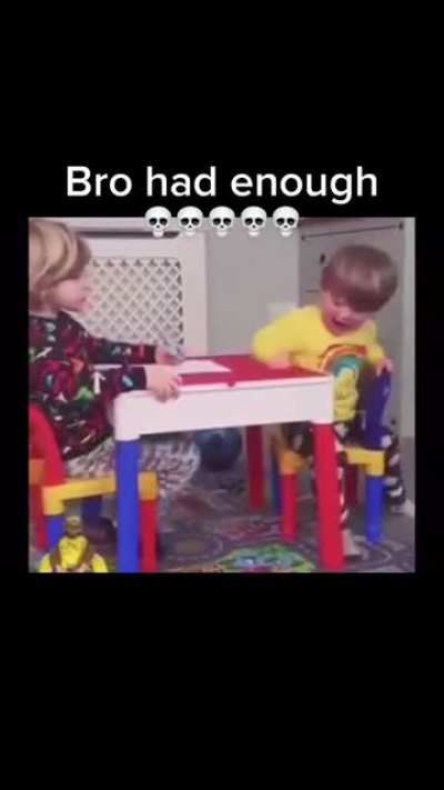 Bro Had Enough??