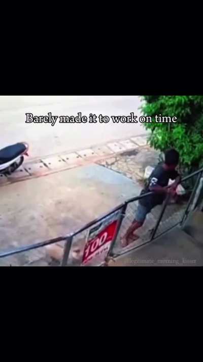 He made it in time.