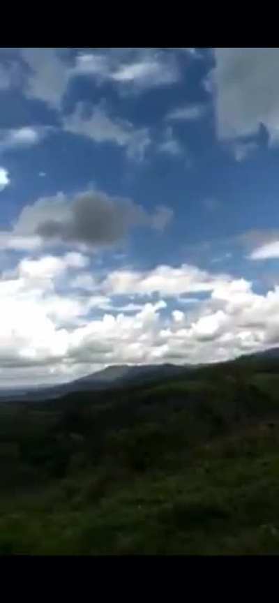 Man gets struck by lightning while admiring nature.