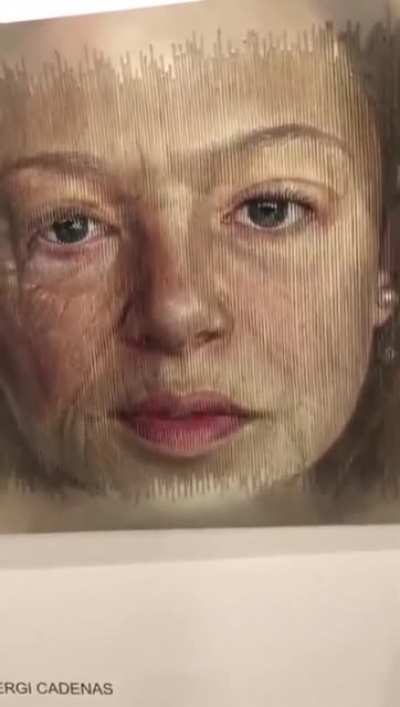 This artwork ages as you slowly walk past it!