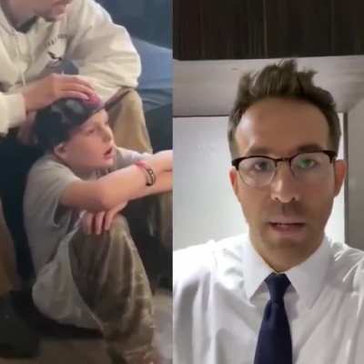 In Canada, an 8-year old moved to a new town. His parents were worried he'd be lonely on his birthday — so they asked if people could send him cards. Ryan Reynolds found out. He did the most Ryan Reynolds thing ever. This was the boy's reaction.