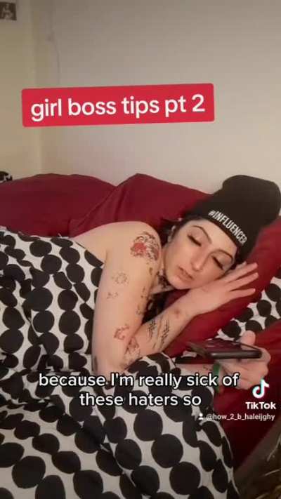 "Haters" keep influencer from going to work