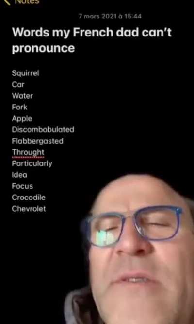 French dad pronouncing words