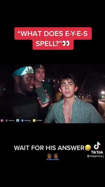 What does E-Y-E-S spell?