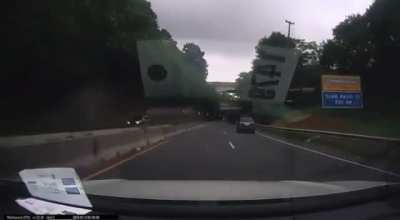 Idiot going the wrong way on a highway. My friend is lucky to be alive