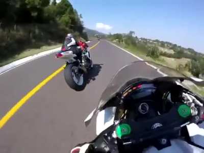 Treating roads like a racetrack...and then it happens