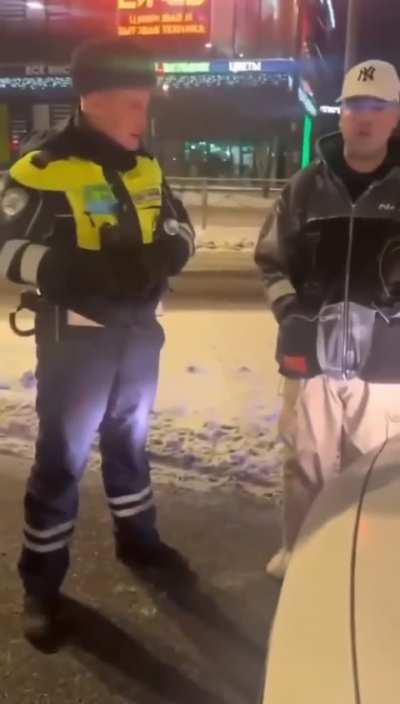 In St. Petersburg, the traffic police decided to congratulate a drunk driver on losing his driver's license. "Alexander, you are the first person this year to be fined for driving under the influence of alcohol. Happy New Year and congratulations on your