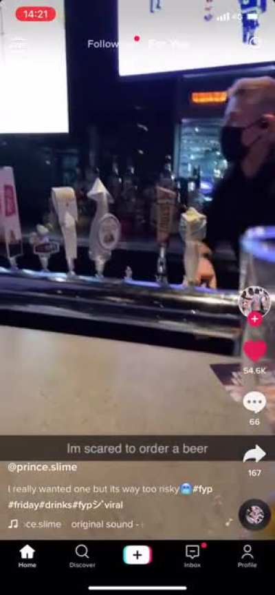 That’s one way to serve drinks….