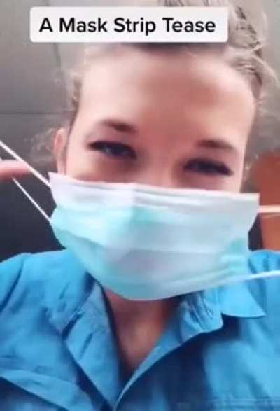 A mask strip tease
