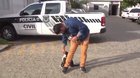TV reporter can't handle the kitty